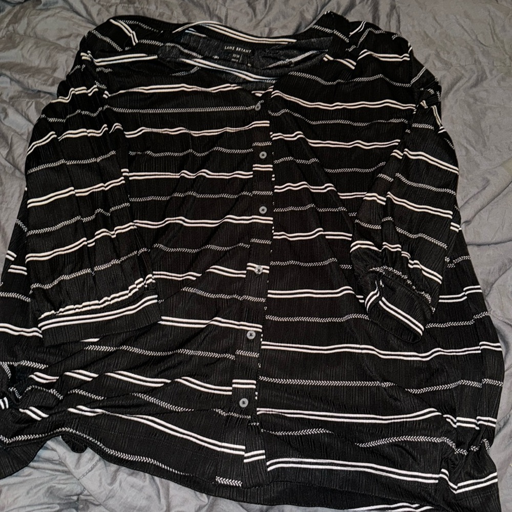 Black and white blouse